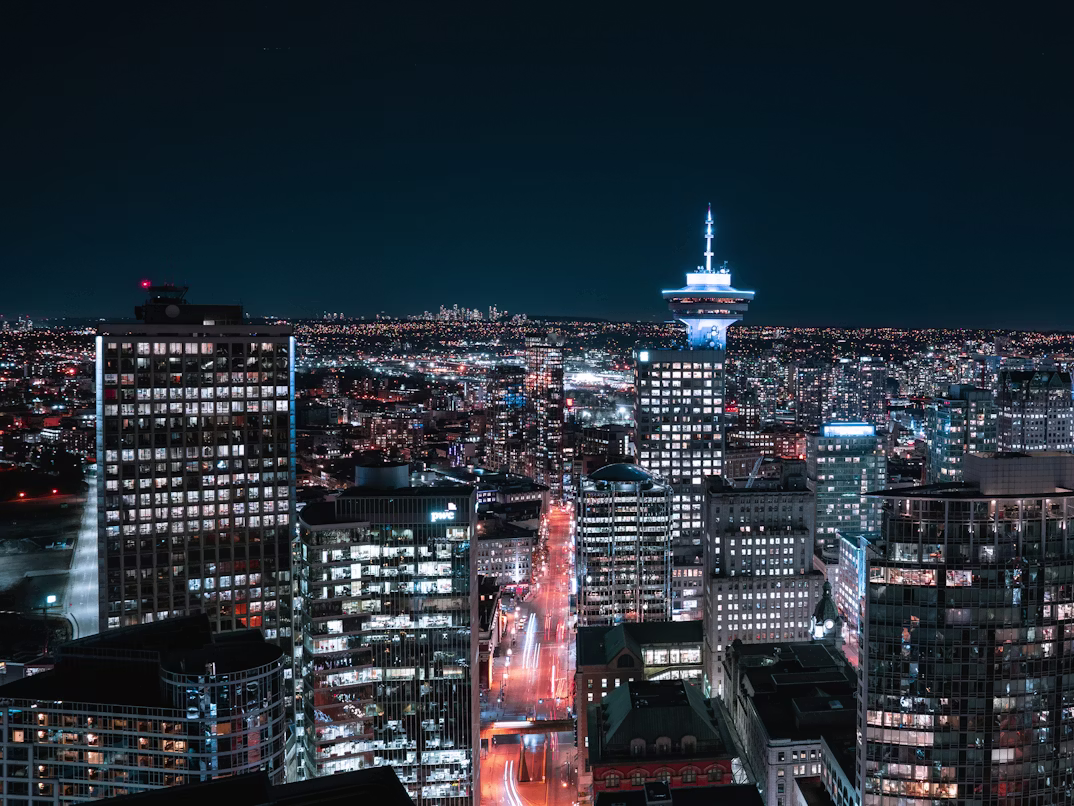 The Vancouver skyline